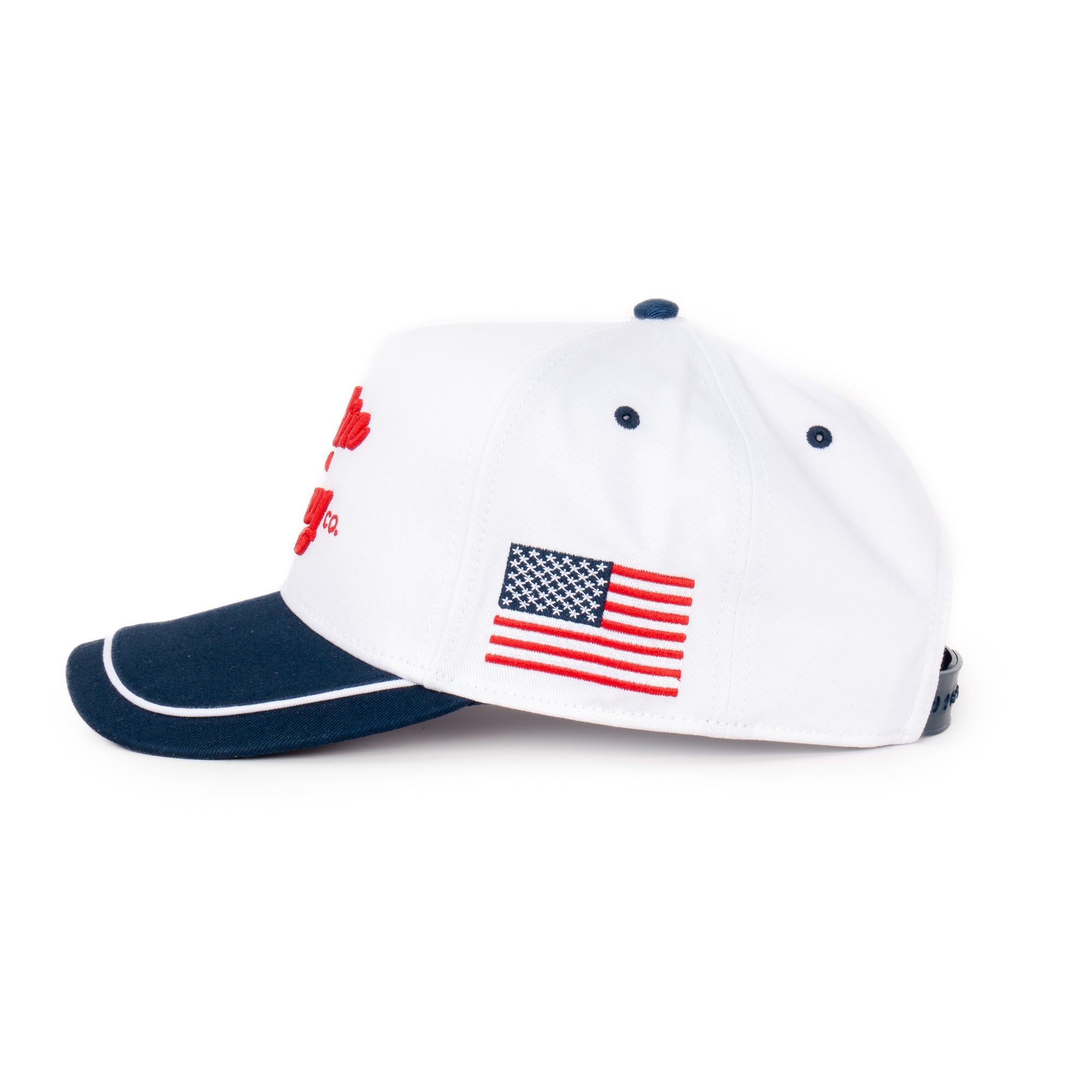 Comus Patriot | Red / White / Navy | Trucker Snapback Hat