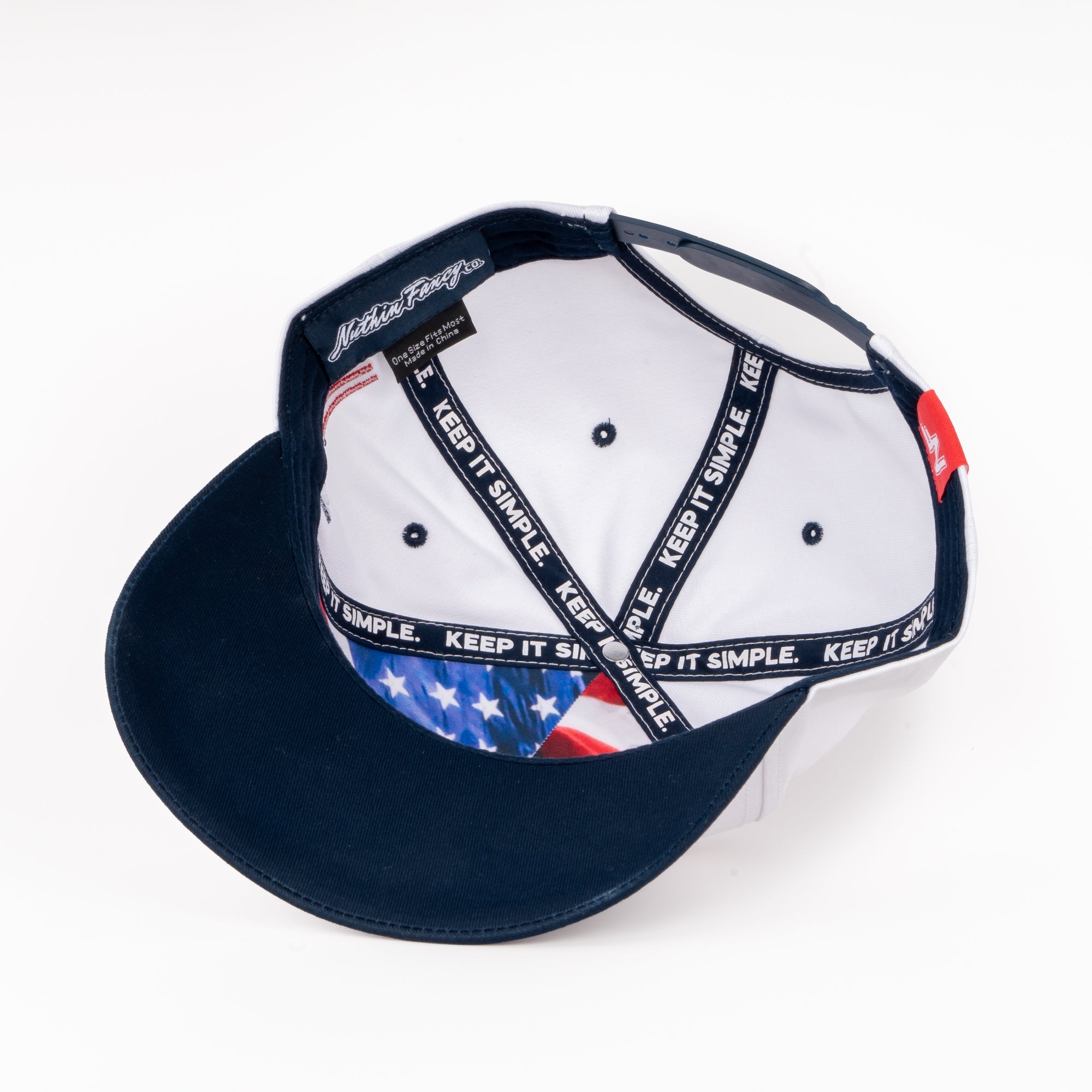 Comus Patriot | Red / White / Navy | Trucker Snapback Hat