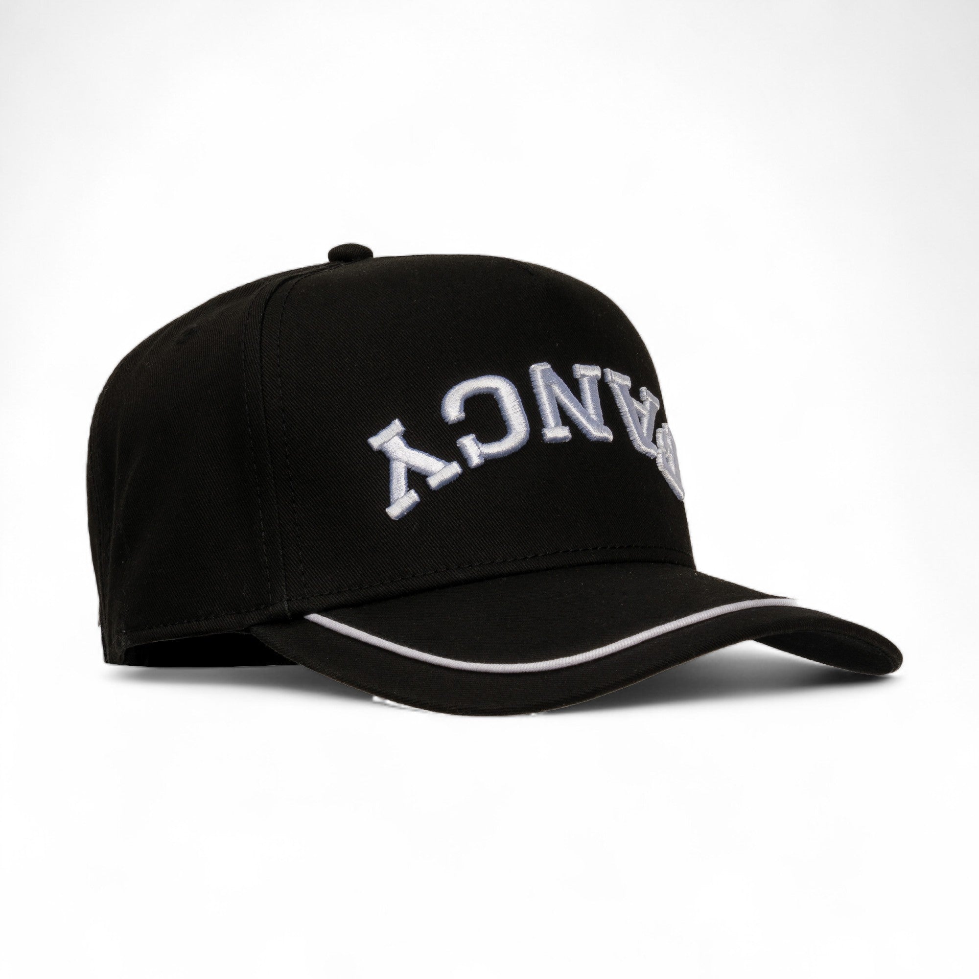 Comus Vinton | Black | Trucker Snapback Hat