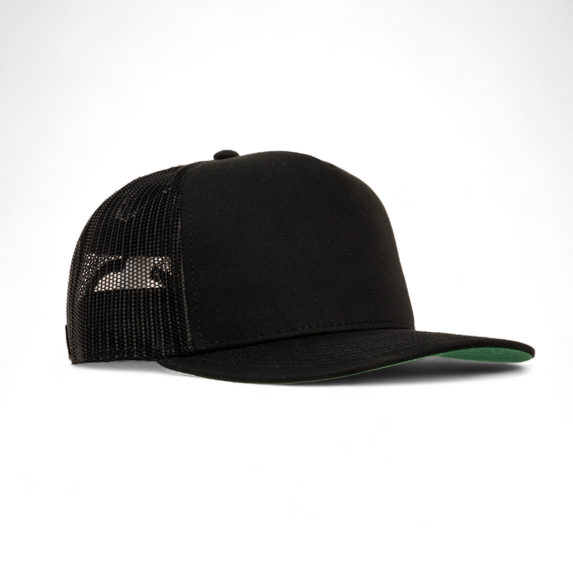 Pioneer Blank | Black | Trucker Snapback Hat