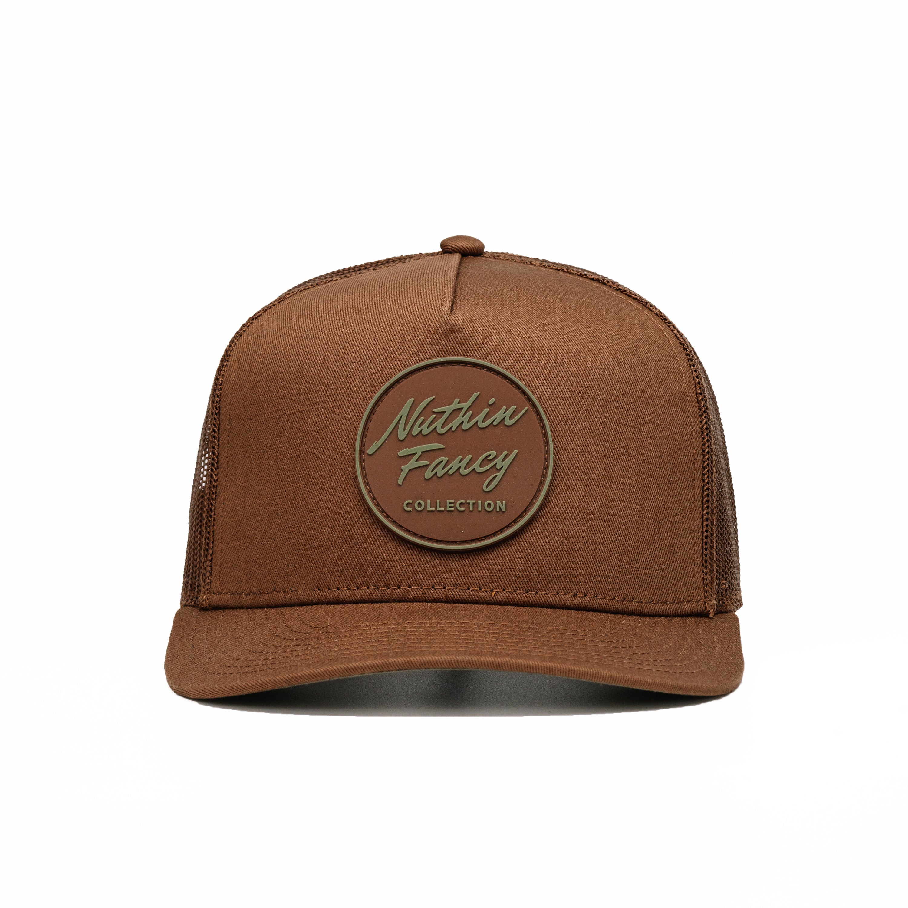 Pioneer Hickory | Brown & Olive | Trucker Snapback Hat