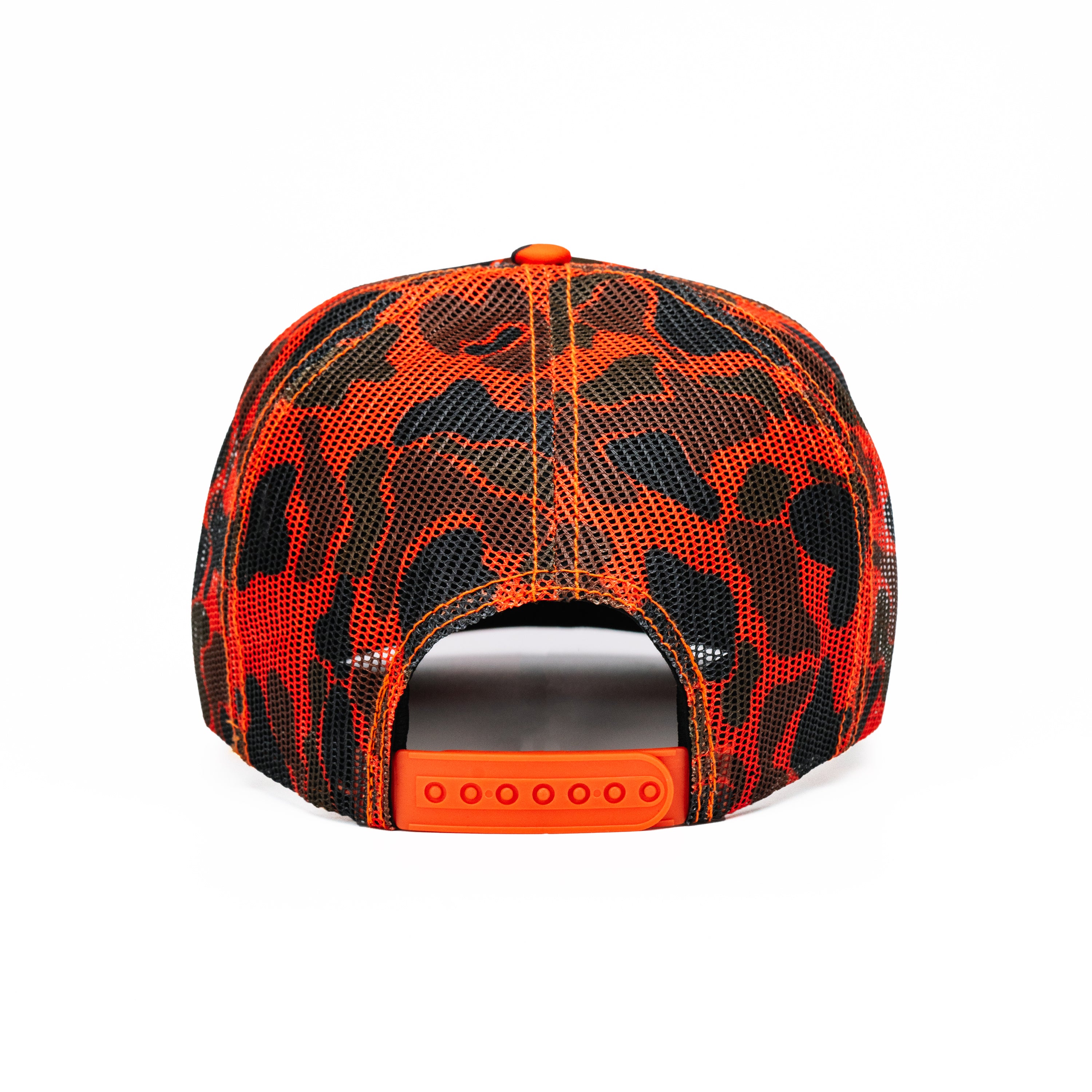Highway 40W | Orange Duck Camo | Trucker Snapback Hat