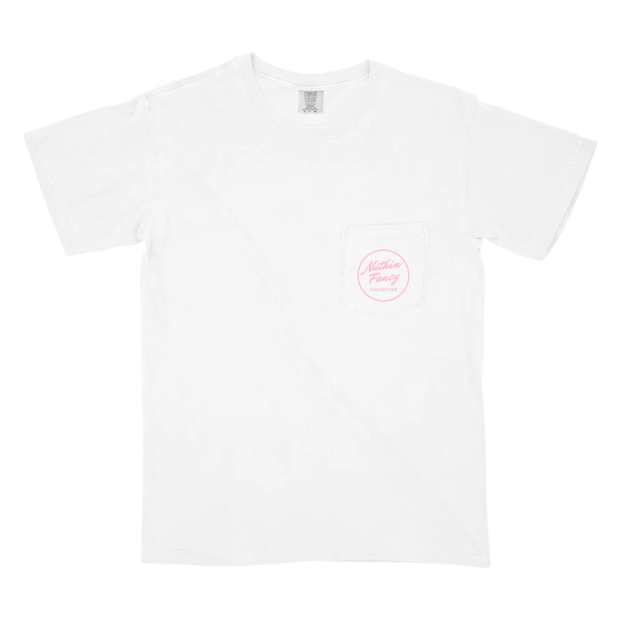 Plain Jane Tee - White / Pink