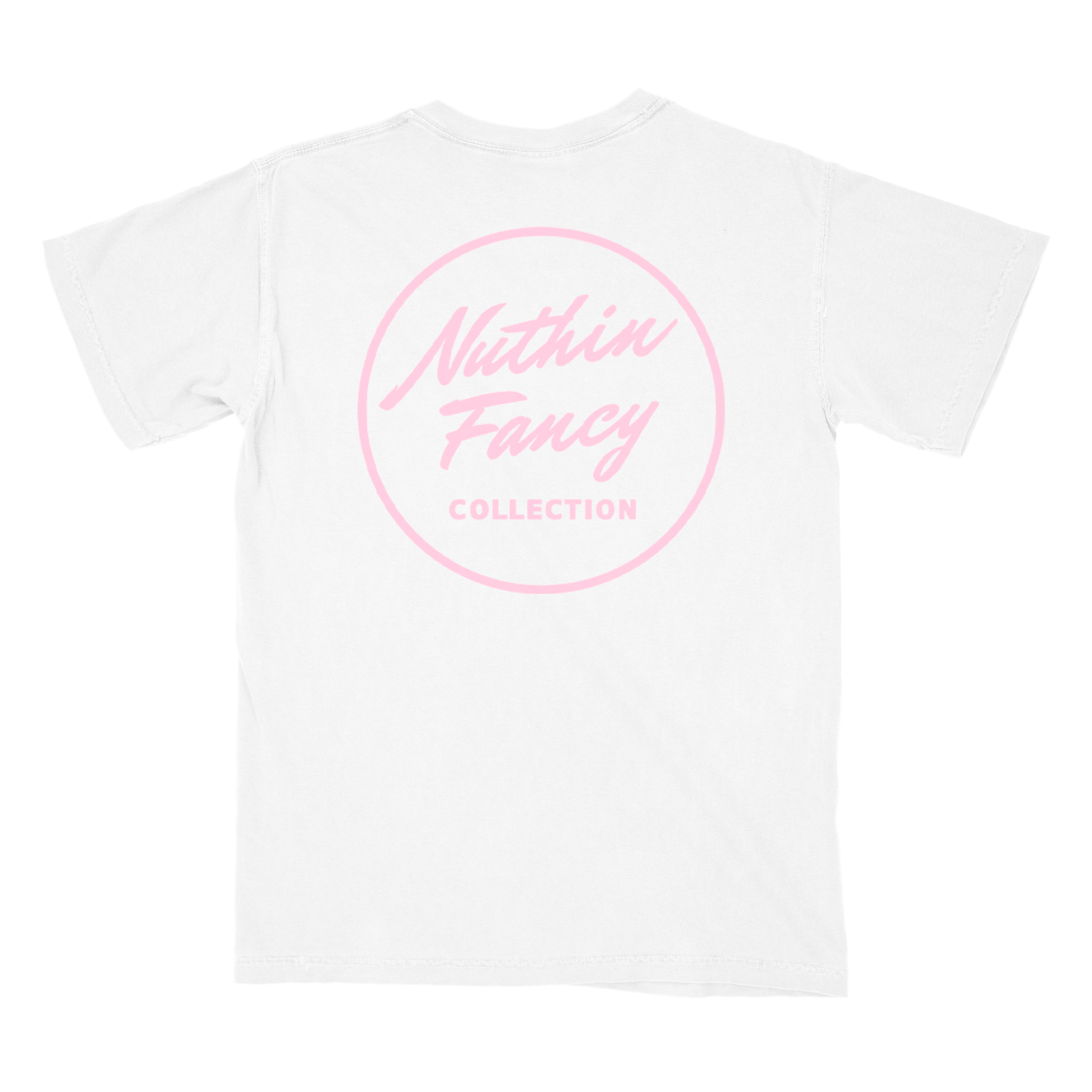 Plain Jane Tee - White / Pink