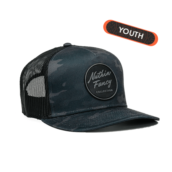 Pioneer Youth Ozark | Black Camo | Trucker Snapback Hat
