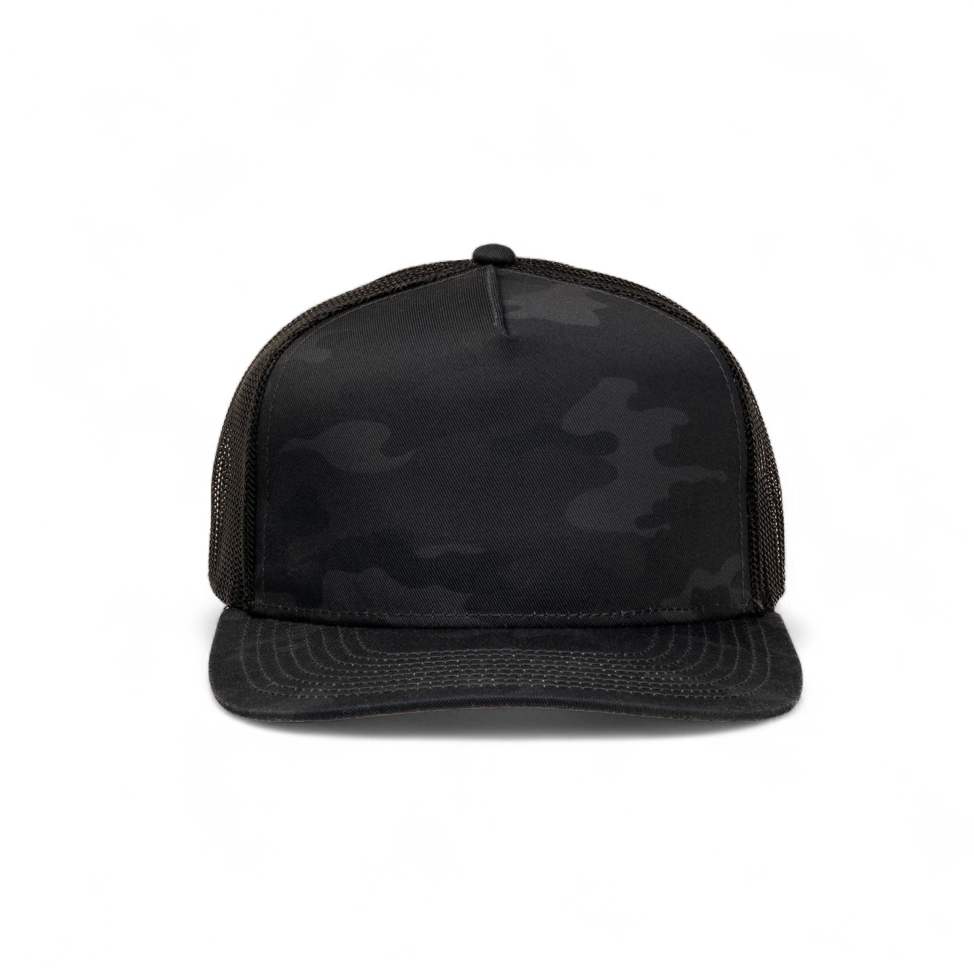 Pioneer Blank | Black Camo | Trucker Snapback Hat