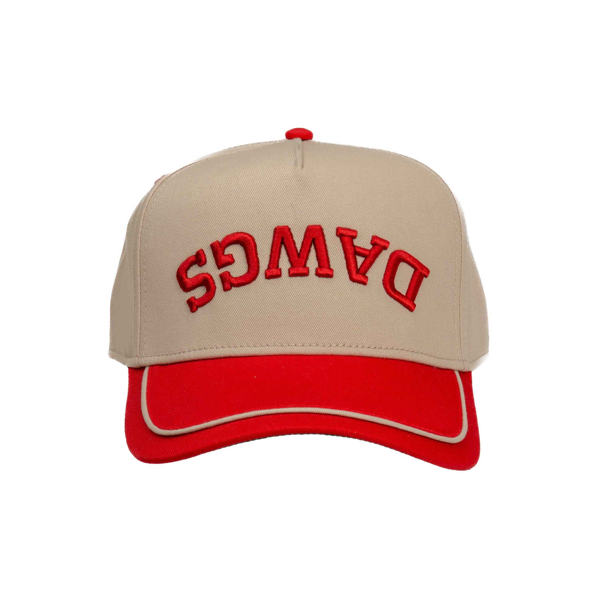 Comus Sanford | Red / Off White | Trucker Snapback Hat