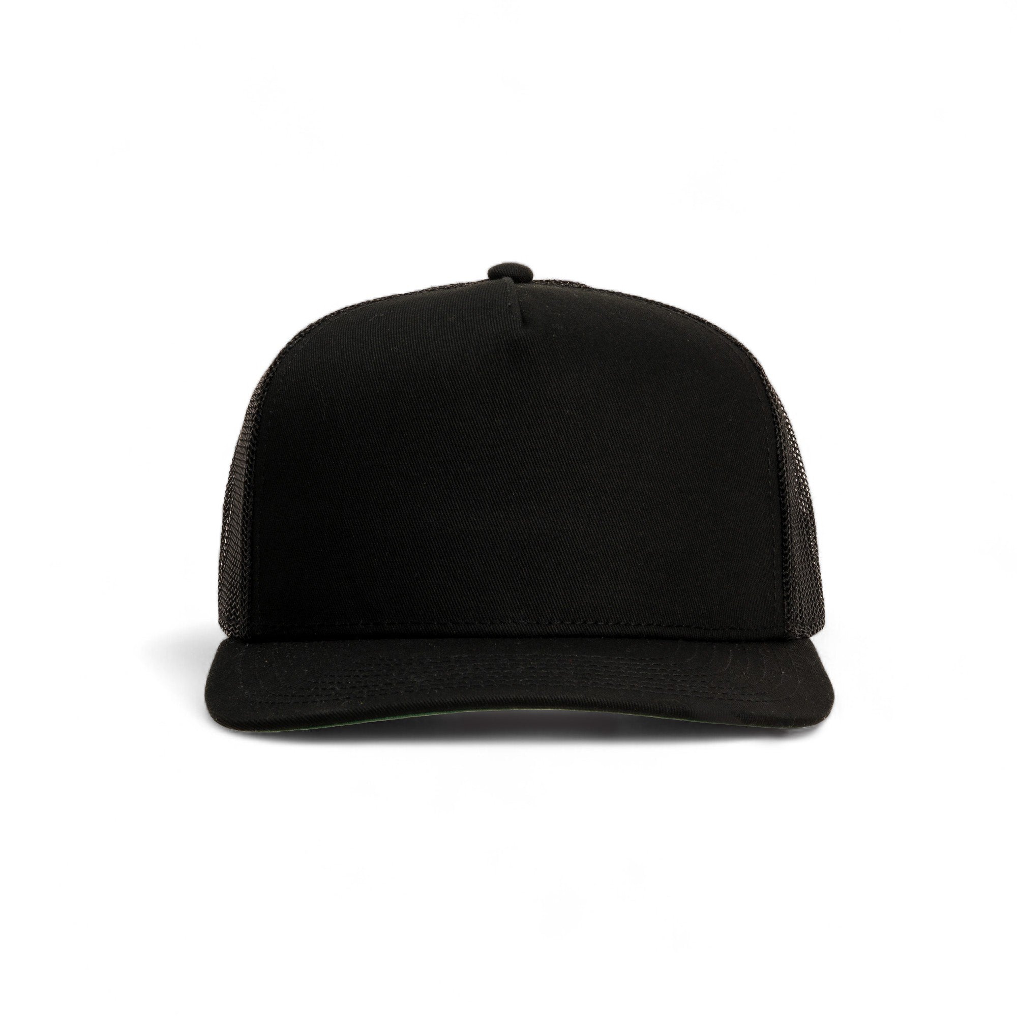 Pioneer Blank | Black | Trucker Snapback Hat