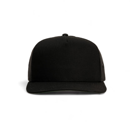 Pioneer Blank | Black | Trucker Snapback Hat
