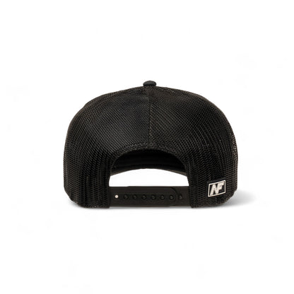 Pioneer Blank | Black | Trucker Snapback Hat