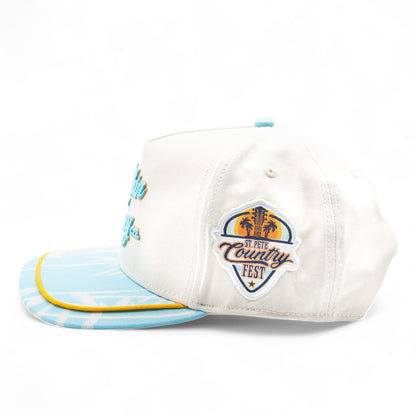 Comus Palms | Off White / Blue