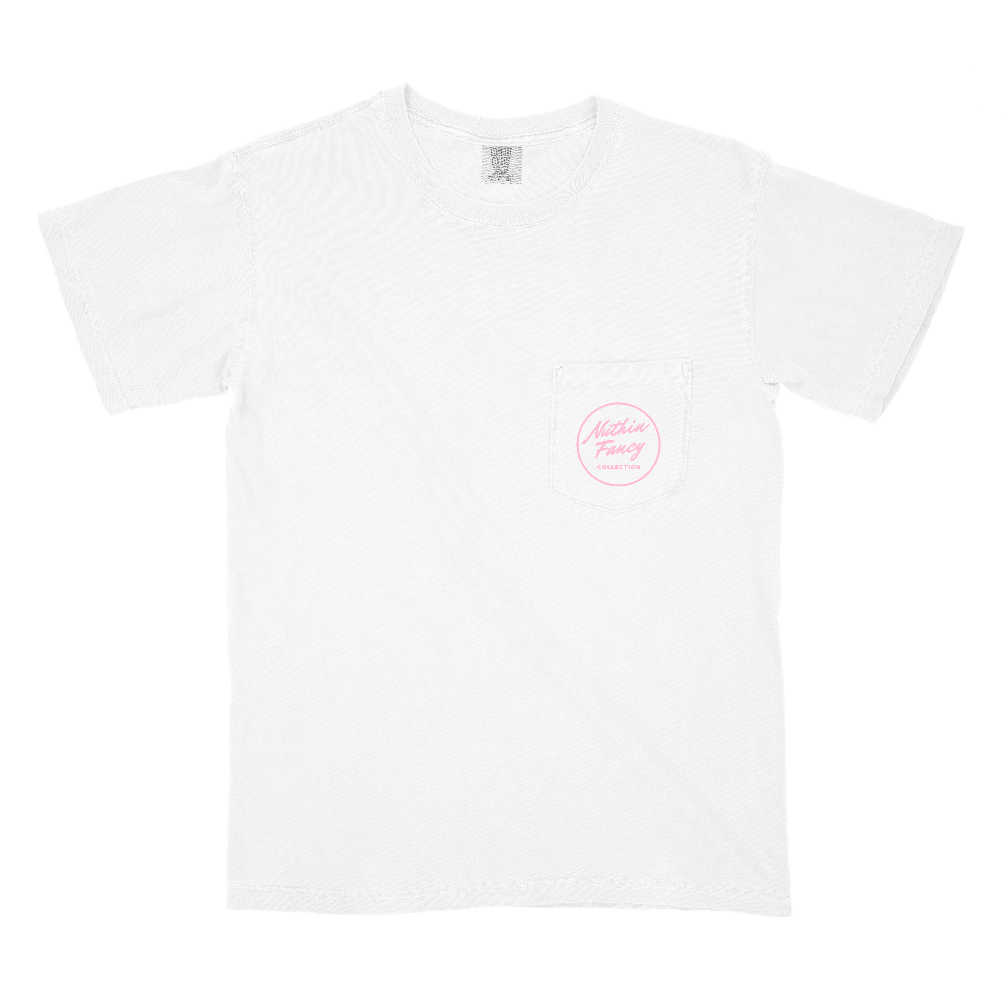 Plain Jane Tee - White / Pink