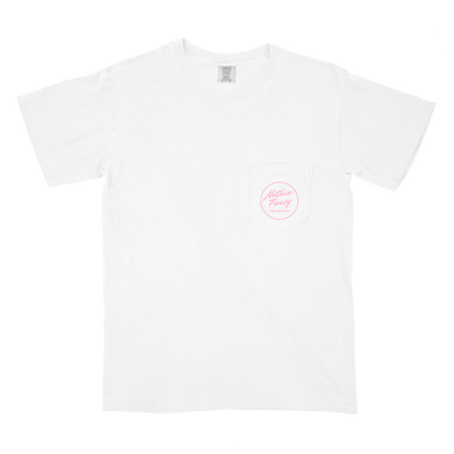 Plain Jane Tee - White / Pink