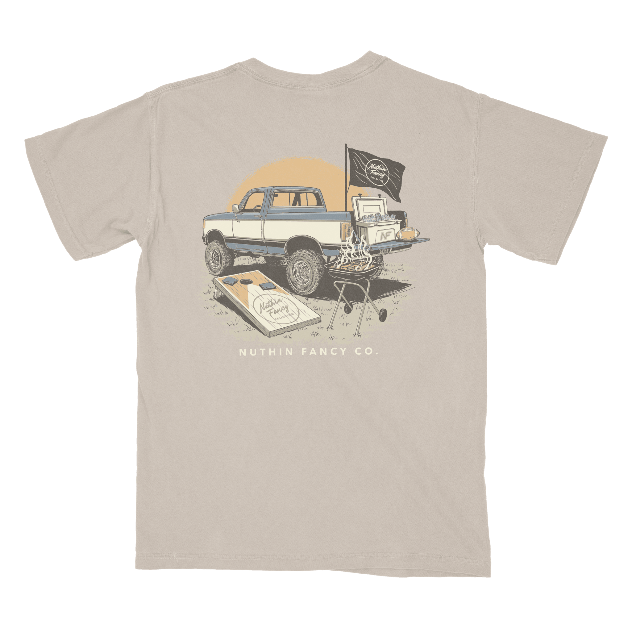 Tailgate Tee - Sandstone - NUTHIN FANCY CO.